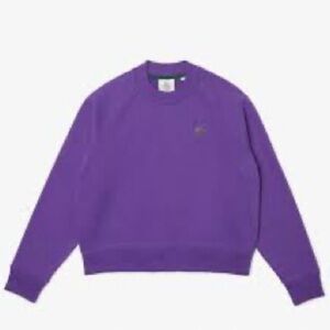 Lacoste Women’s LIVE Cropped Cotton Fleece Sweatshirt